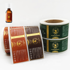 Rouleau auto-adhésif personnalisé en vinyle découpé étanche mot feuille d'or impression compte-gouttes étiquette autocollante pour bouteille en verre pour huile essentielle - Product Image 2