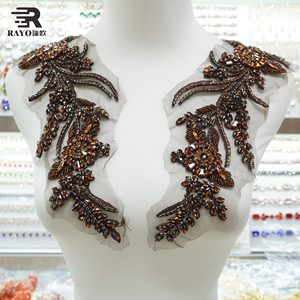 9 màu sắc ren TRIM Rhinestone các bản vá lỗi may trên hạt pha lê đính phụ kiện vạt áo đính cho <span class=keywords><strong>Bridal</strong></span> Phù Dâu buổi tối - Product Image 5