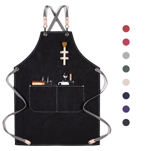 <span class=keywords><strong>Tablier</strong></span> à dos croisé en cuir pour hommes, plusieurs couleurs, idéal pour la cuisine et le <span class=keywords><strong>boulangerie</strong></span>, avec logo <span class=keywords><strong>personnalisé</strong></span> - Product Image 2