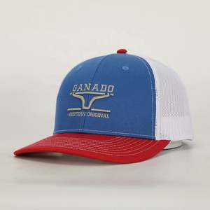 Gorra Deportiva de 6 Paneles Personalizada al por Mayor BSCI, Logotipo Bordado de Alta Calidad, Parche de Cuero Azul, Clásica, Unisex, de Alto Rendimiento - Product Image 1