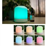 Lampe d'aromathérapie sans eau Batterie USB Double usage Portable Machine d'aromathérapie à grain de bois Pulvérisation automatique d'huile essentielle