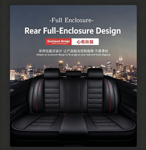 Housses <span class=keywords><strong>de</strong></span> siège YMSD <span class=keywords><strong>de</strong></span> luxe en cuir PU pleine fleur, imperméables, avec surpiqûres, compatibles airbag, trous pré-découpés, garantie 1 an - Product Image 3