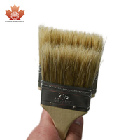 Ensemble de pinceaux de peinture industriels/DIY A350 de 1 à 5 pouces avec manche en bois, poils naturels pour peinture murale, support OEM personnalisable