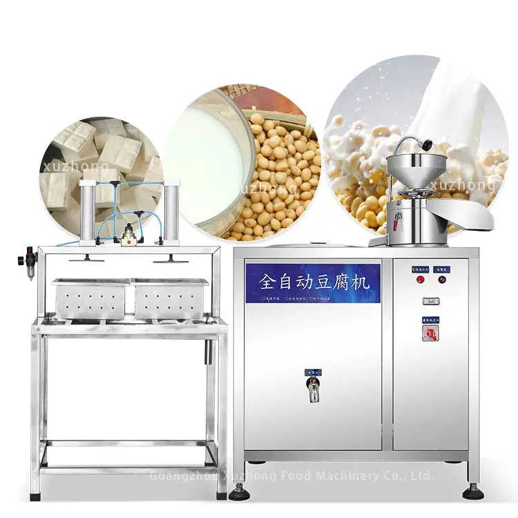 Multifunctional टोफू मशीन उच्च गति टोफू सेम दही और सोया दूध मशीन निर्माता वाणिज्यिक टोफू पनीर सोया दूध बनाने की मशीन