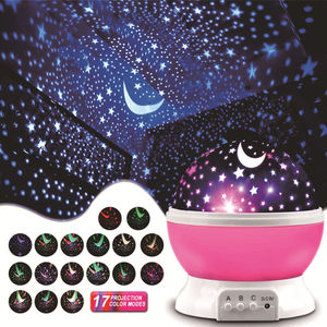 Projecteur d'étoiles, lampe de nuit 3D LED, alimentation USB 5V, lumière de nuit rotative, <span class=keywords><strong>projection</strong></span> de lune et d'étoiles pour la décoration de la chambre d'enfant - Product Image 4