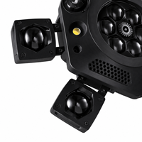 Nouveau produit phare : Projecteur LED Mini King Kong à six bras, effet stroboscopique, éclairage de scène disco, type Bee-Eye