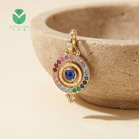 Pendentif personnalisé en or 18 carats, bijoux fins, breloques, diamant de laboratoire VS1, pendentif avec nom, cadeau