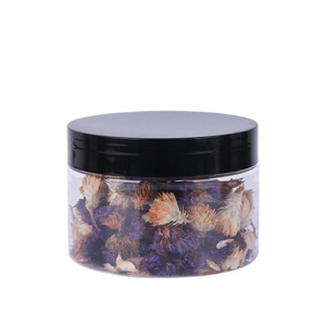 Clear Round Pet Jar 250ml 500ml Storage Bottle Food Package Container Tea Nut Cookies Pet Plastic Can