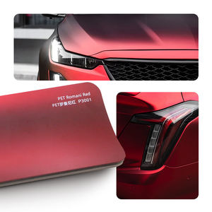 Envolturas de coche Premium Envoltura de <span class=keywords><strong>vinilo</strong></span> PET-Papel de envoltura de coche rojo cereza Película protectora de pintura Película de cambio de <span class=keywords><strong>color</strong></span> <span class=keywords><strong>Vinilo</strong></span> de <span class=keywords><strong>color</strong></span> - Product Image 1