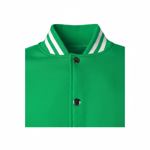 แจ็คเก็ตวาร์ซิตี้ปักโลโก้ตามสั่ง แจ็คเก็ตเบสบอลชาย แจ็คเก็ตหนังแขนหนัง ปักลาย แจ็คเก็ตเลตเตอร์แมนสำหรับผู้ชาย - Product Image 1