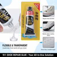 Colle transparente facile à utiliser pour la réparation de chaussures, adhère à tous types de cuir de chaussures, vente directe d'usine