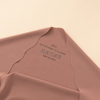 Culotte Femme Une Pièce en Soie Glacée Brodé Uni Taille Européenne, Sexy Ultra-fine Séchage Rapide Grande Taille