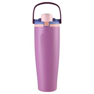 Custom High Quality BPA FREE 40Oz Double-Wall Stainless Steel Insulated Vacuum Thermos Water <b>Bottle</b> Tumbler Flask With Handle - Product Image 4