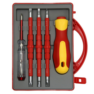 Insulated <b>Screwdriver</b> <b>Set</b> 5 In 1 Phillips Magnetic Multi Functional Electrical Repair Tool - Product Image 2