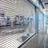 Porte à enroulement perforée en acier galvanisé, sur mesure, ventilée, coupe-vent, anti-poussière, pour entrepôt