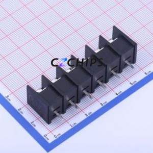 KF45S-9.5-6P Barrier Terminal Block Through hole Component (THT),P=9.5mm Connector Two Sides 9.5mm 1x6P Straight Pin - Product Image 2