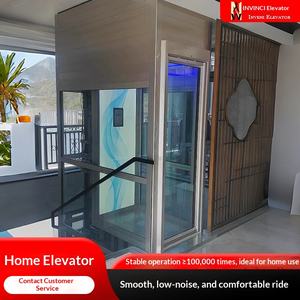 Ascenseur domestique pour petite villa, simple, à traction hydraulique, ascenseur domestique intérieur, plateforme sans fond pour pièce inorganique - Product Image 1