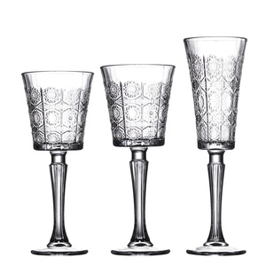 Verres à vin vintage classiques Offre Spéciale ensemble de trois pièces gobelets en cristal pour les banquets de mariage tasses à vin pour le vin rouge - Product Image 6