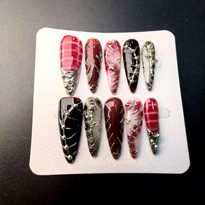 Appuyez <span class=keywords><strong>sur</strong></span> les ongles Les faux ongles longs et pointus sont populaires en Europe et en Amérique Les produits de beauté prennent en charge les styles personnalisés - Product Image 3