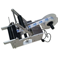 Machine d'étiquetage de bouteilles rondes semi-automatique MT50, étiqueteuse semi-automatique, machine d'étiquetage semi-automatique