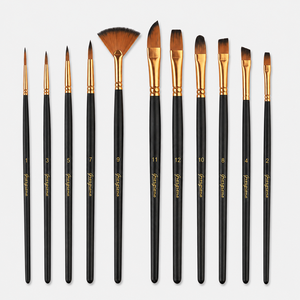 Set di 12 pennelli professionali Giorgione per pittura acrilica, con manico in <span class=keywords><strong>legno</strong></span> e setole in nylon. - Product Image 3