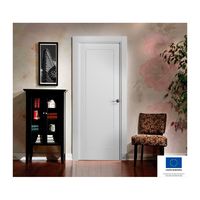 Porte d'entrée en bois résidentielle à double battant en chêne/noyer/teck de couleur personnalisée pour chambre/salle de bain