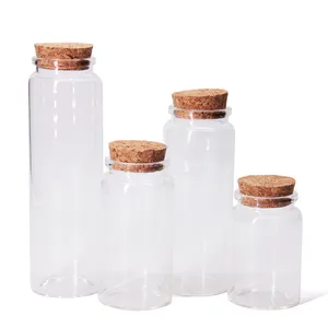 Ücretsiz örnek Mini cam isteyen mesaj sürüklenen mantarlı şişe