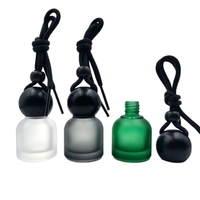 Bouteille vide suspendue de 10 ml pour désodorisant de voiture coloré, diffuseur de parfum pour voiture, flacon en verre pour aromathérapie et pendentif parfumé
