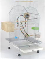Cage à oiseaux portable pour la reproduction, en métal fin, pour animaux de compagnie, cage de voyage pour perroquets, nid, jaula para loros, cage à oiseaux