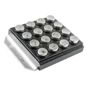 16-<span class=keywords><strong>Keys</strong></span> Waterdichte 4X4 Bedrade Numerieke Toetsenbord Zinklegering Metalen Rubberen Knop Afstandsbediening Voor Huishoudelijke Apparaten <span class=keywords><strong>Atm</strong></span> Toegang - Product Image 3