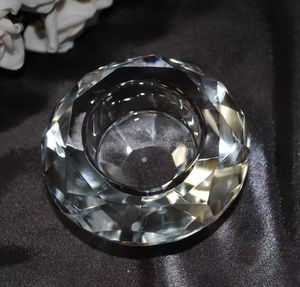 Wholesale Cheap Handmade Decorative <strong>Tealight</strong> Medium Diamond Crystal Round Votive Candlestick <strong>Holder</strong> for Home Decoration - Product Image 6