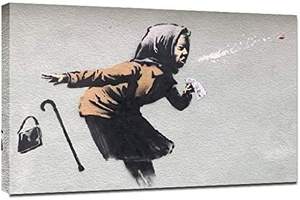 Banksy Graffiti Art Abstract Street Art Prints la vita è bella <span class=keywords><strong>citazioni</strong></span> motivazionali Poster moderna pittura su tela ispiratrice - Product Image 6