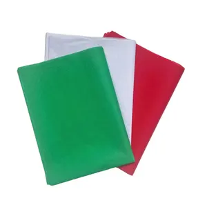 包装ギフト用クリスマスティッシュペーパー赤緑色紙28gsm工場卸売