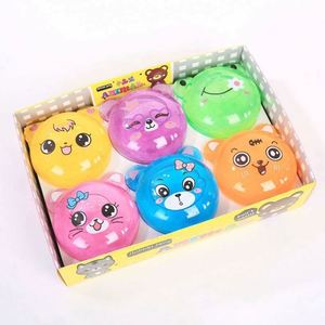 Juguete de Arcilla Plástica Ecológica para Niños, Cabeza de Oso, Slime de Gelatina, Colorido, Aromático, Plastilina de Cristal - Product Image 1