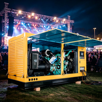 Groupe électrogène diesel 400 kVA super silencieux, triphasé 60 Hz, pour entrepôts et alimentation de secours sur site en Arabie Saoudite