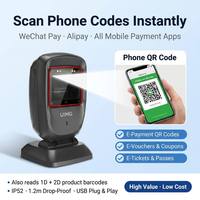 Scanner de codes QR 2D économique FS30, USB Plug & Play pour les caissiers mobiles des magasins de proximité