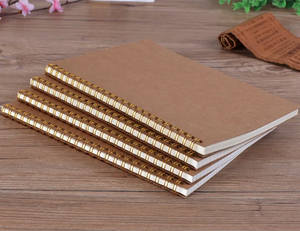 دفتر ملاحظات مخصص بالجملة مقاس A5 وB5 للرسم والتلوين بتصميم منقط وغلاف من ورق الكرافت وتجليد حلزوني مزدوج - Product Image 2