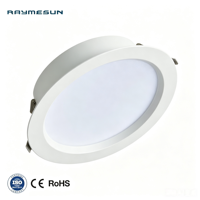 Plafonnier LED encastré ultra-plat pour hôtel, bureau, salon, intérieur, trois couleurs, 3W 5W 7W 9W 12W 20W 30W