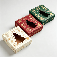 Boîtes cadeaux de Noël pour pain et biscuits avec fenêtre transparente, idéales pour pâtisseries, cupcakes, donuts et cadeaux gourmands