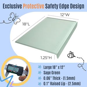 Tapis de bricolage en silicone avec protection des bords, tapis de table multifonctionnel résistant à la chaleur, tapis de table anti-plis pour enfants, tapis de table pour la peinture et les repas - Product Image 2