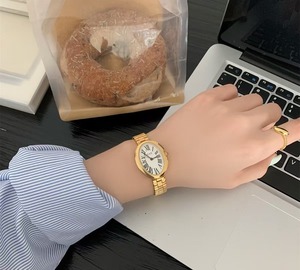 IEKE 003 montre de luxe ovale Vintage en acier inoxydable pour femme mouvement <span class=keywords><strong>Quatz</strong></span> avec cadran pointeur affichage boîtier en alliage marque Haiou - Product Image 5