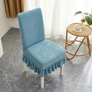 Vente en gros <span class=keywords><strong>de</strong></span> nouveau design <span class=keywords><strong>de</strong></span> <span class=keywords><strong>housse</strong></span> <span class=keywords><strong>de</strong></span> <span class=keywords><strong>chaise</strong></span> jupe en spandex tricoté en jacquard extensible, liquidation à bas prix pour <span class=keywords><strong>chaise</strong></span> <span class=keywords><strong>de</strong></span> décoration <span class=keywords><strong>de</strong></span> salle à manger - Product Image 5