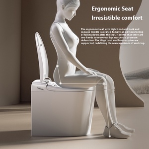 Thiết kế mới xe tăng ít bát điện kéo dài nhà vệ sinh thông minh điều khiển từ xa ghế sưởi ấm P-trap thoát nước tùy chọn màu sắc có sẵn - Product Image 3