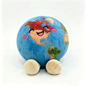 Peluche personnalisée de la Terre, peluche globe, peluche planète Terre, peluche Terre - Product Image 2
