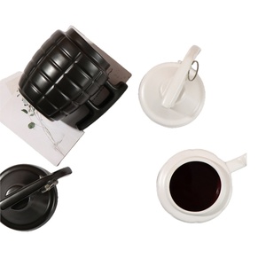 Vente en gros de tasse en céramique en forme de grenade tasse à grenade créative au design unique tasse à café amusante avec couvercle - Product Image 5