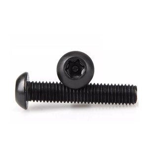 Nút hexalobular ổ cắm đầu tròn màu đen thép 4.8 <span class=keywords><strong>8.8</strong></span> 12.9 cấp giấy phép tấm khung an ninh vít chống trộm bu lông - Product Image 2