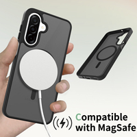 Étui A16, coque semi-transparente givrée en PC TPU, charge sans fil, étui de téléphone portable pour Samsung Galaxy A17 A16 A06 A07 A56 A57