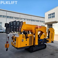 Grue araignée électrique diesel bi-propulsée 1,5T avec alarme de surcharge, fabricant de grues araignées