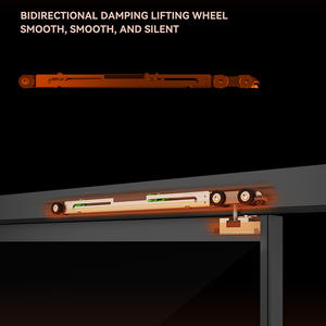 Portes coulissantes en aluminium EBON Houses, intérieur en acier, entrée suspendue, porte en verre <span class=keywords><strong>à</strong></span> ouverture par poussée, aluminium - Product Image 6