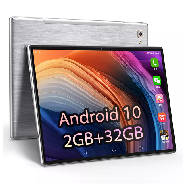 10 Inch Android Tablets 2GB RAM 32GB Storage Quad Core 1280x800 IPS Screen Tablet Pc